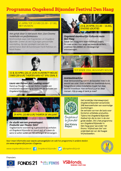 Ongekend Bijzonder Den Haag flyer p2